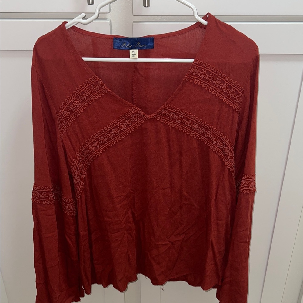Dark orange  Women's Top